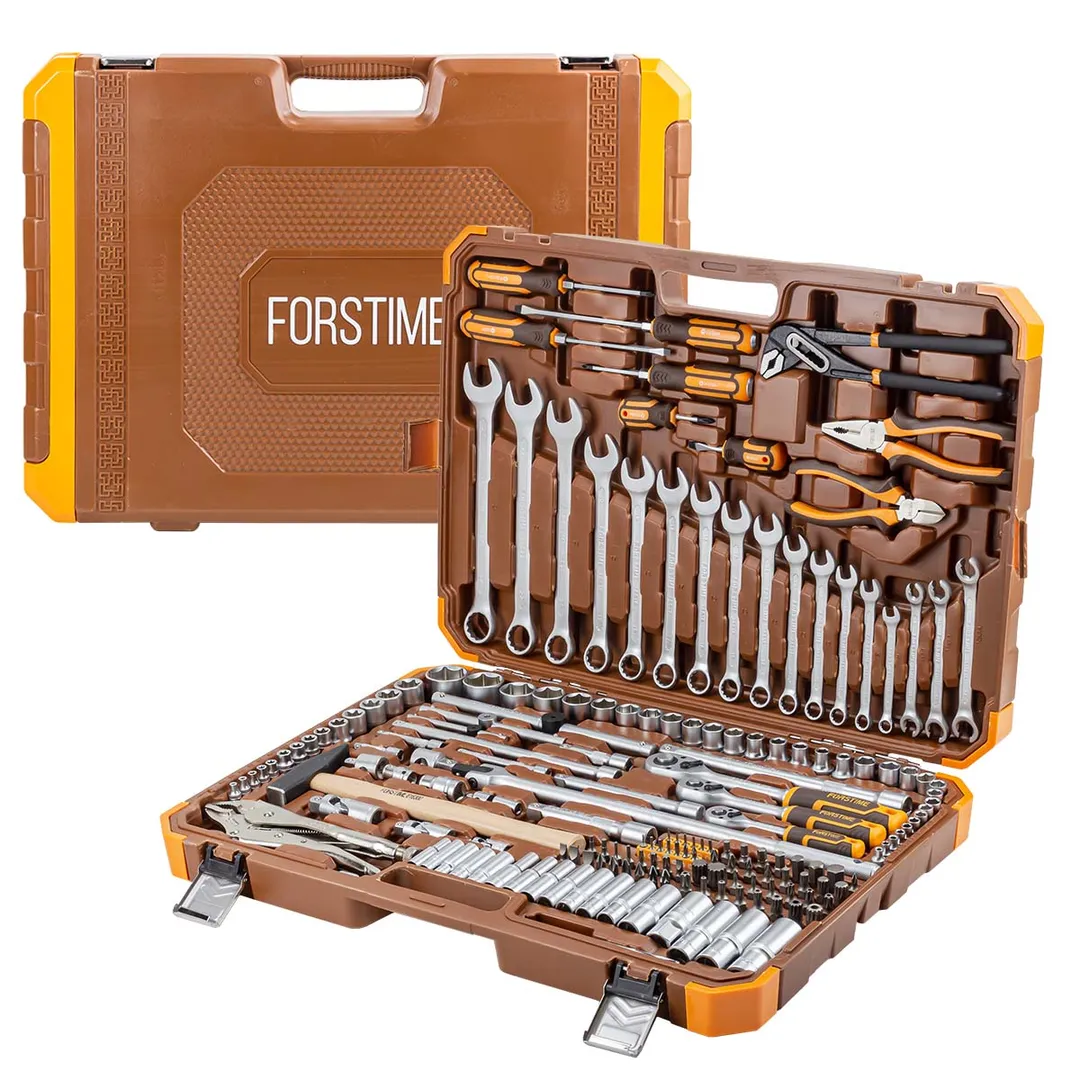 Набор инструментов 180 пр. 1/4"&3/8"&1/2" 6-гр FORSTIME FT-41802-5