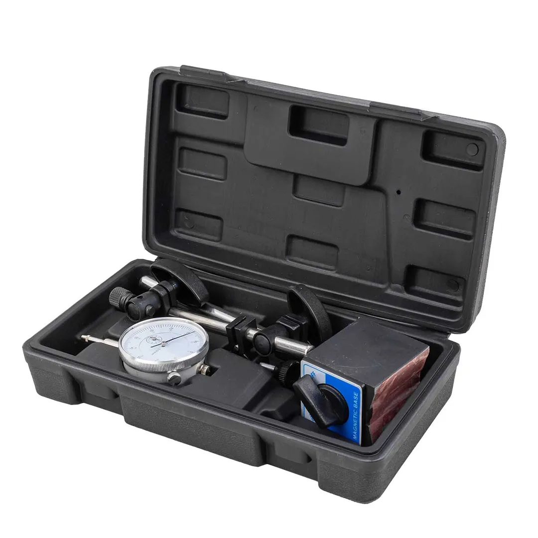 Индикатор часового типа с магнитной стойкой 0-10 мм, погрешность-0,01 мм, в пласт.кейсе BaumAuto BM-01729