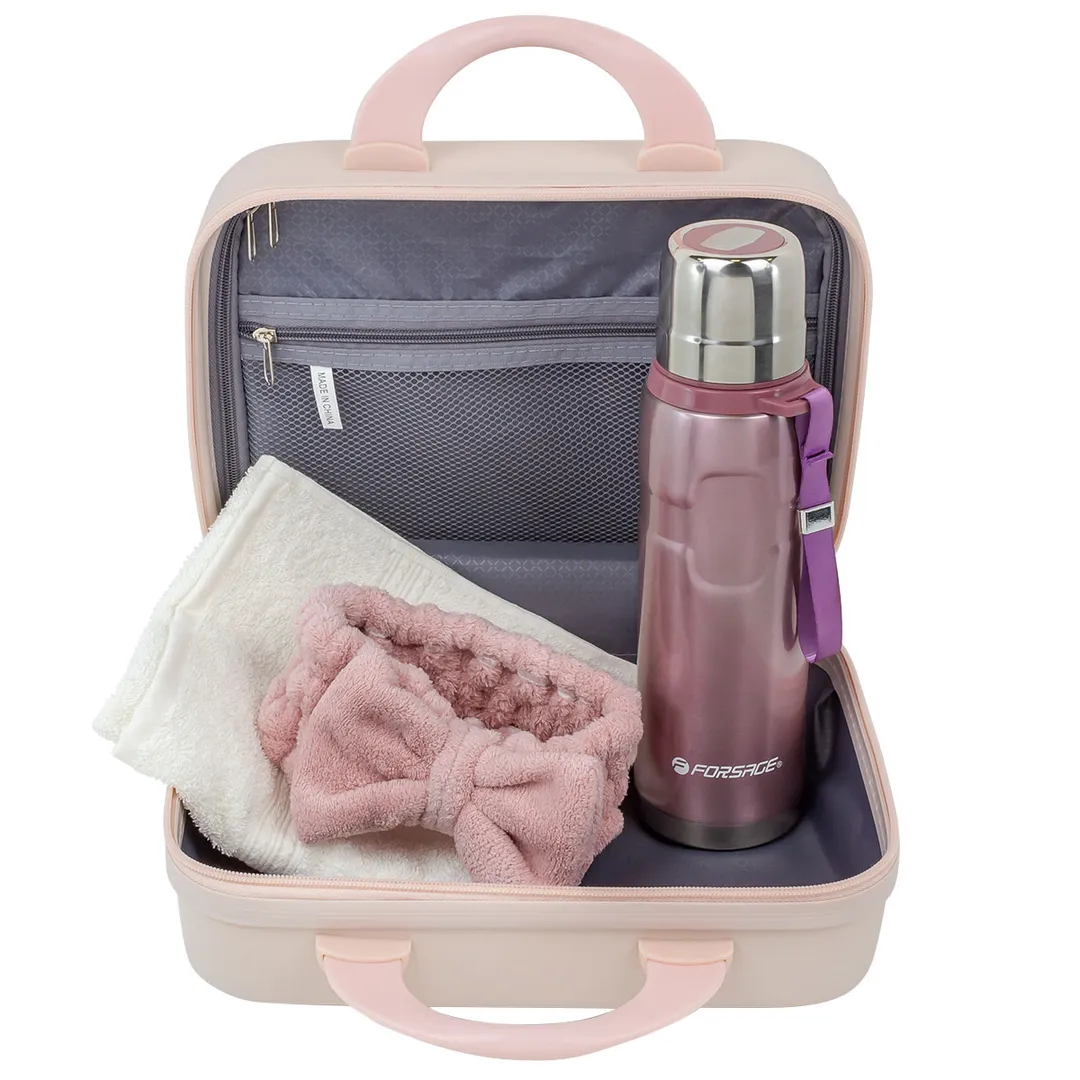 Набор, сумка светло-розовая 026#+полотенце+термос51718+повязка на голову бант La and Te beaute LT9Bag