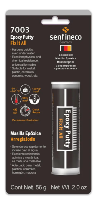 Шпатлевка эпоксидная (холодная сварка) / Epoxy Putty Senfineco 7003