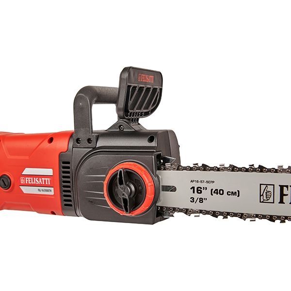 Пила ручная электрическая цепная, 2000 Вт, 40см, 16"-3/8", 14м/с., безинструм..натяжен., плавн. пуск Felisatti ПЦ-16/2000ТН Felisatti (500.5.3.00)