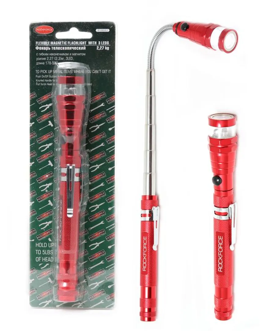 Фонарь телескопический с магнитом 2.27 кг, 178-587 мм RockForce RF-686ML3