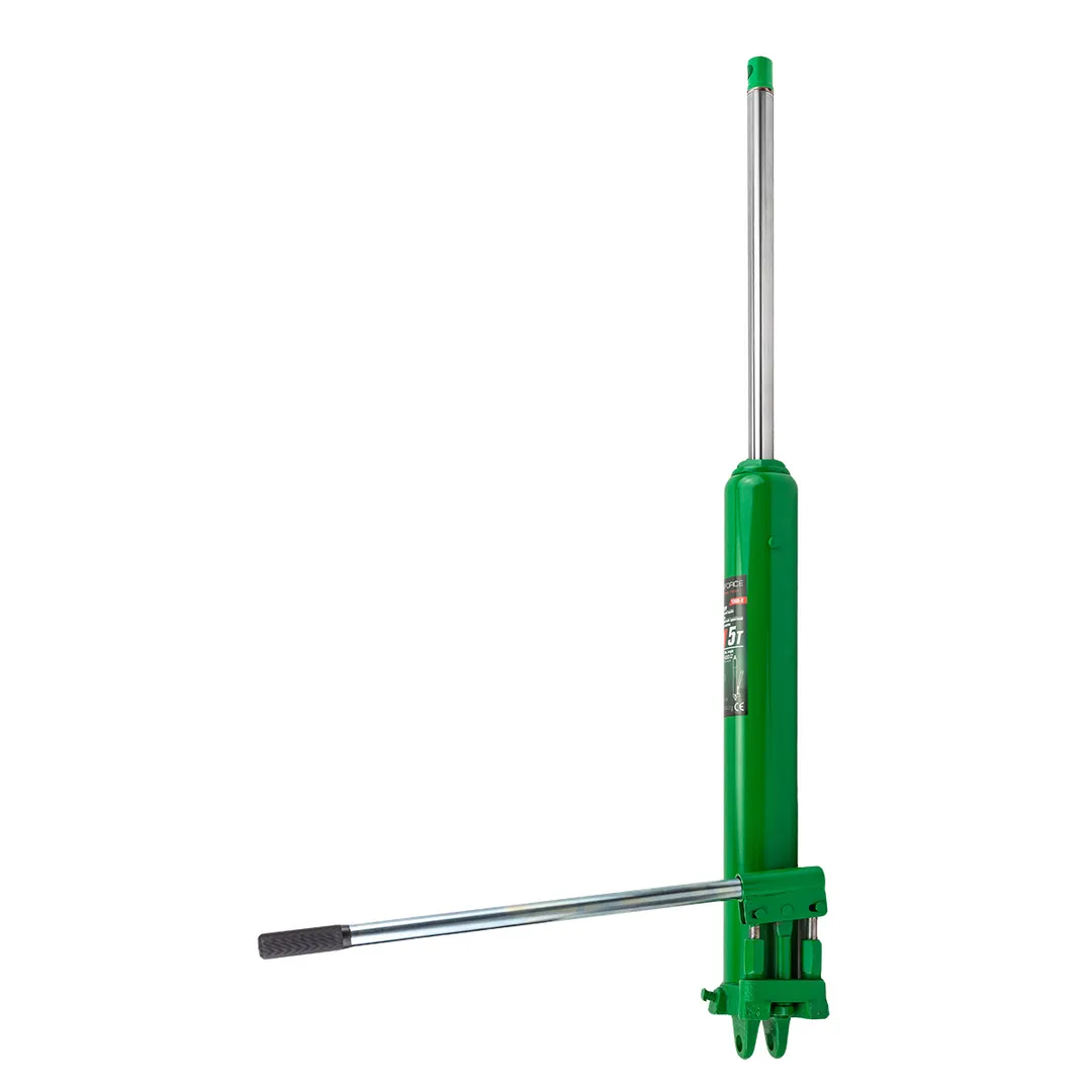 Цилиндр гидравлический удлиненный с двухштоковым насосом, 5 т, длина - 660 мм, ход штока - 500 мм RockForce RF-1205-2