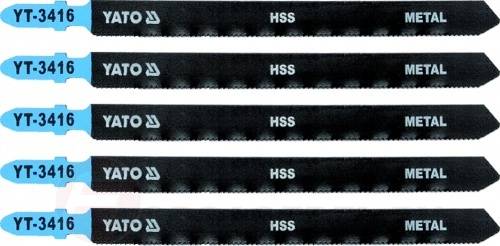 Полотна по металлу и Al, для электролобзика 106x130x1,0 мм 21TPI 5 шт. ''Yato Yato YT-3416