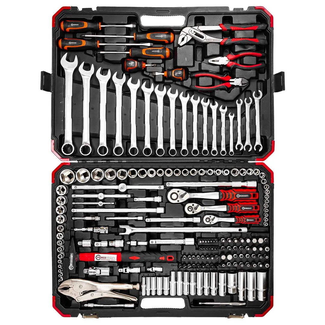 Набор инструментов 180 пр. 1/4''&3/8''&1/2'', 6-гр ForceKraft FK-41802-5