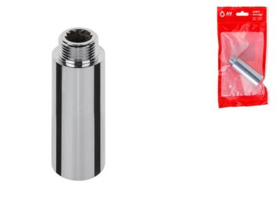 Удлинитель 1/2" вн.-нар.х60 мм усиленный ХРОМ, инд. упак. AV Engineering AVE301019