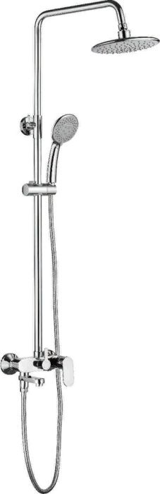 Душевая система со смесителем и тропическим душем, латунь, хром Ledeme L2410-1
