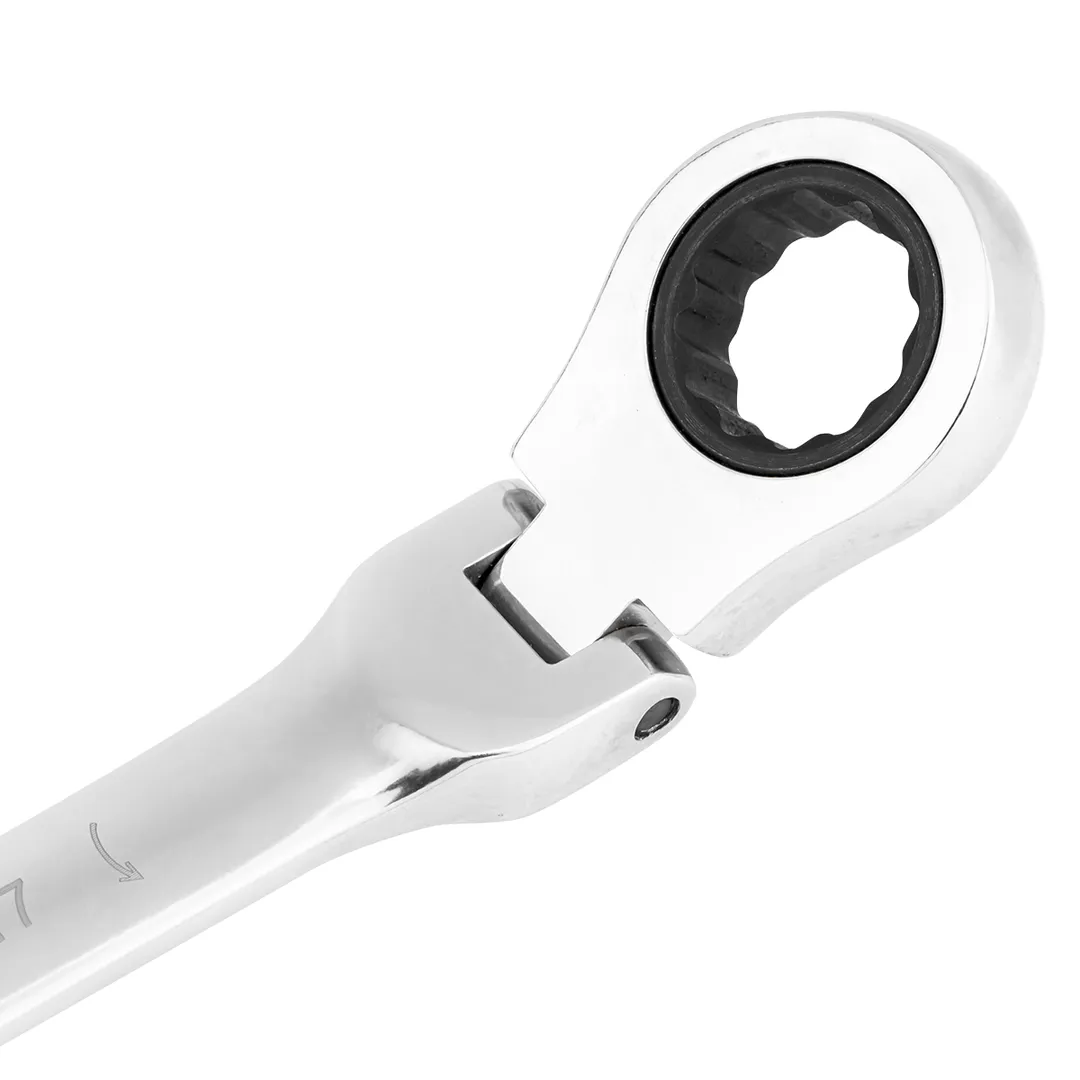 Набор комбинированных ключей трещоточных с шарниром 5 пр, 10, 12-14, 17 мм Forsage F-51052F