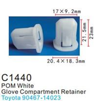 Клипса для крепления внутренней обшивки а/м Тойота пластиковая, 100 шт Forsage C1440(Toyota)