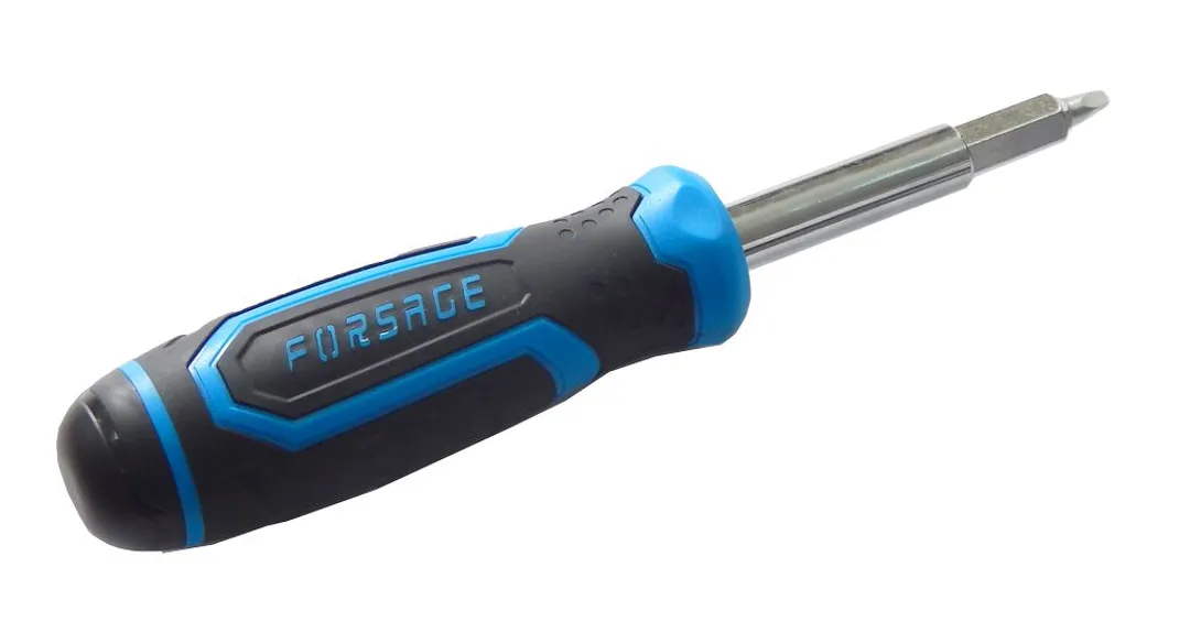 Отвертка-держатель 200 мм с наборм бит 7 пр. Forsage F-303863