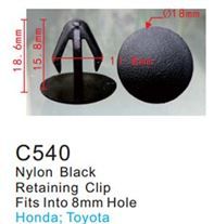 Клипса для крепления внутренней обшивки а/м Тойота пластиковая, 100 шт Forsage C0540(Toyota)