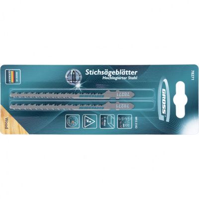 Полотна для электролобзика по дереву, 2 шт, (3182) Gross 78271