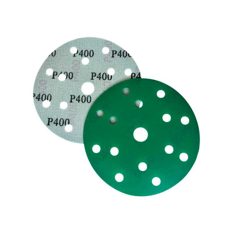 Круг шлифовальный Ø150 мм 15 отверстий P220 (цирконий на пленке) Horex GTA204F220