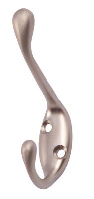 Крючок меб. двухрожковый мет. VIOL сатин AKS 56827