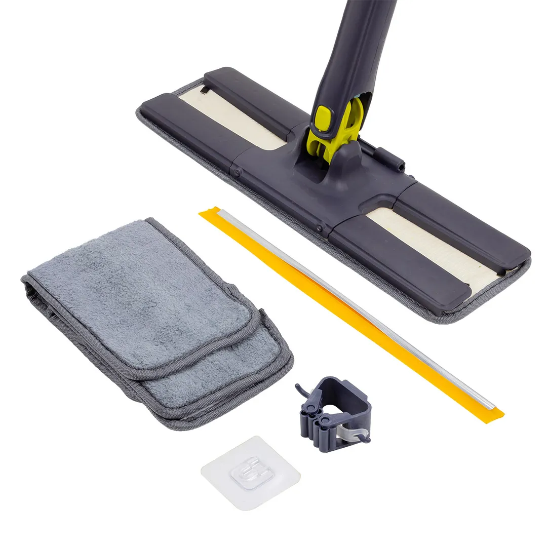 Швабра с отжимным механизмом ''бабочка''и скребком WMC TOOLS WMC-3H(blue)