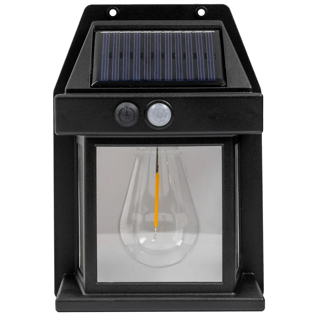 Светильник светодиодный на солнечной батарее с датчиком движения RockForce RF-WL6009 Black