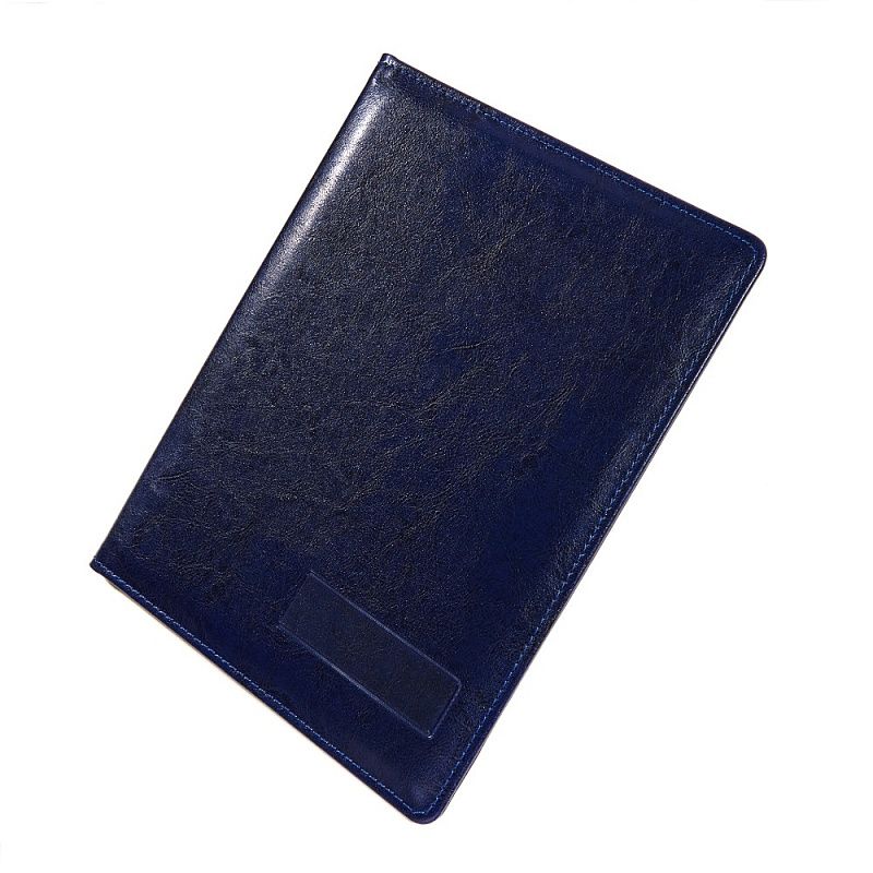 Папка на подпись, с карманом, синий