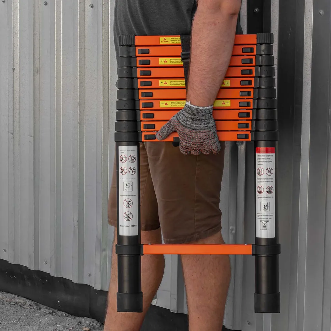 Лестница телескопическая алюм. бытовая 3.2м, 11 ступ. ISMA ISMA-UP320