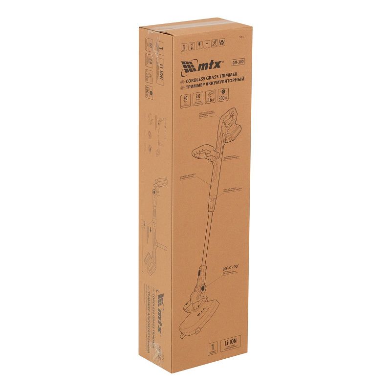 Триммер аккумуляторный GM-300, Li-Ion, 20 В MTX 58731