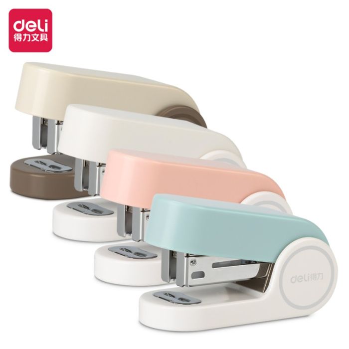 Скобосшиватель Deli "TA201",12 листов, ассорти