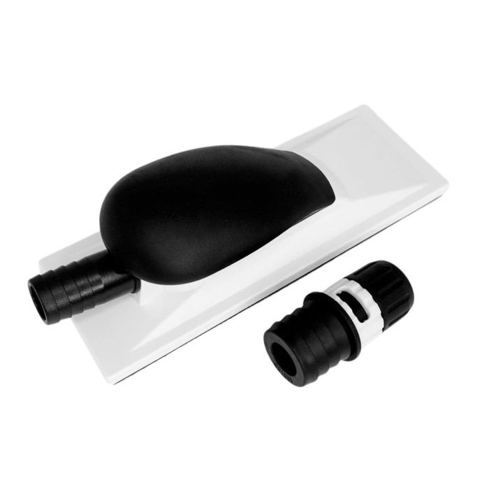 Шлифовальный блок 70х400 мм не регулируемый с липучкой под абразивный материал с пылеотводом Horex GTK4011