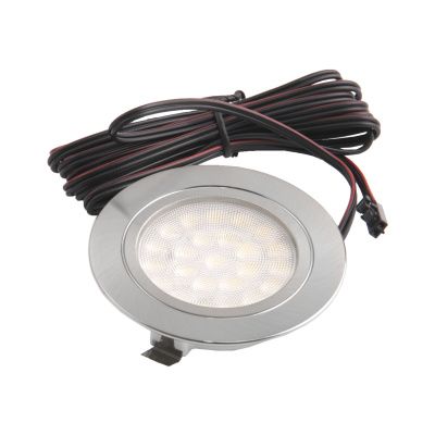 Светильник светодиодный круглый врезной SUN 2W/12V, хром, 6000К AKS 75063