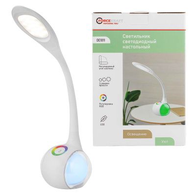 Светильник светодиодный настольный, 220В ForceKraft FK-DEA1011(DE1011)