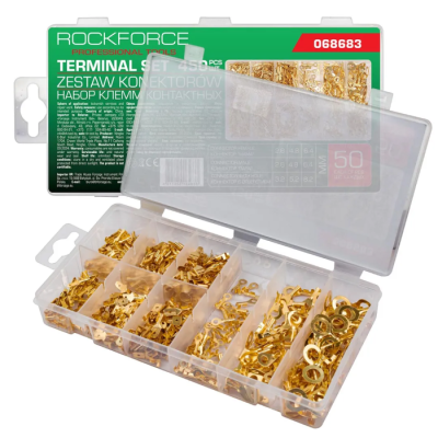 Набор контактных автомобильных клемм 450 пр RockForce RF-068683