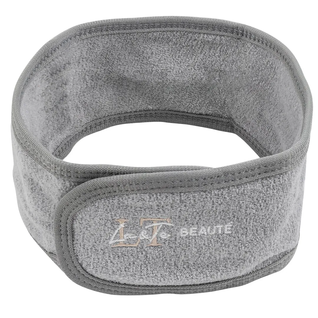 Повязка на голову на липучке (серая)