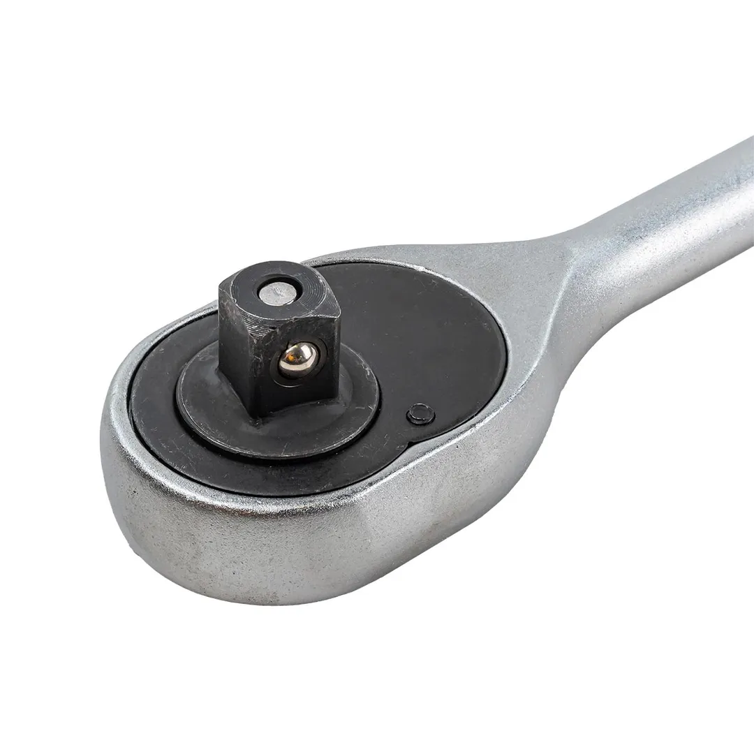 Трещотка реверсивная с резиновой ручкой 1/2'', 240 мм, 24 зуб KINGTUL KT-80245