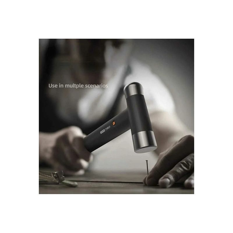 Молоток Deli HS EHT7008, 0,25 кг, Soft Touch, черный