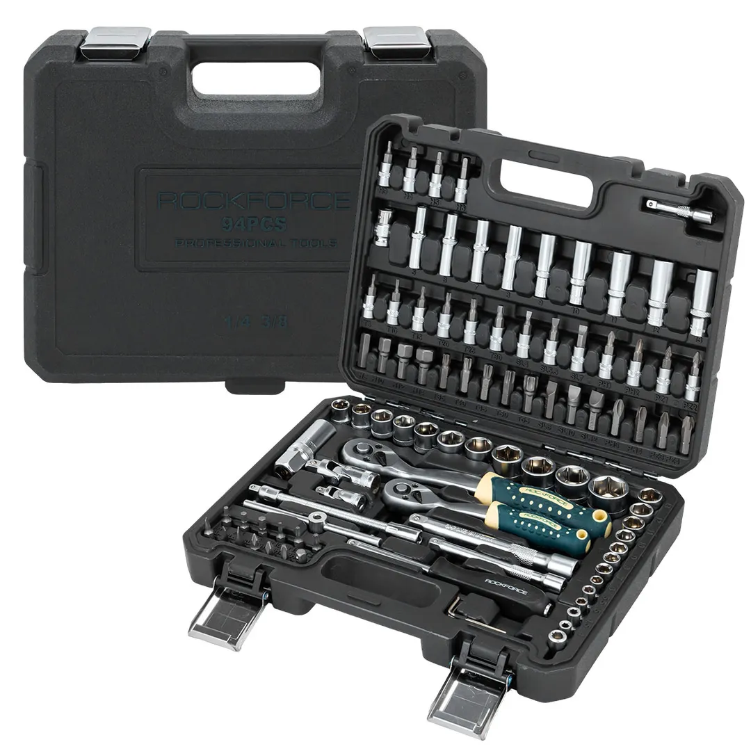 Набор инструментов 94 пр 1/4''&3/8'' 6-гр RockFORCE RF LIGHT-4941-5DS