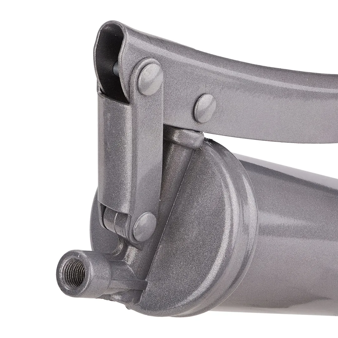 Шприц ручной для нагнетания густой смазки 400 мл, в комплекте с жестким и гибким наконечниками RockForce RF-KCG-451