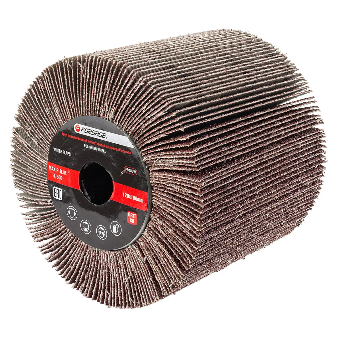 Насадка шлифовальная 120х100мм Grit 80 Forsage F-FD480W