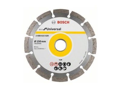 Алмазный круг 150х22 мм универс. сегмент. ECO UNIVERSAL Bosch 2608615042