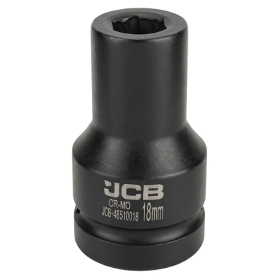 Глубокая ударная головка 18 мм 6-гр 1'' JCB JCB-48510018