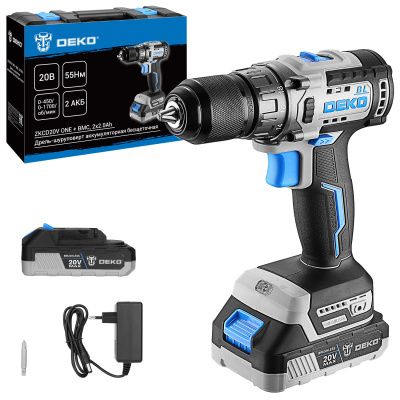 Дрель-шуруповерт аккумуляторная ZKCD20V ONE + DEKO 084-1003