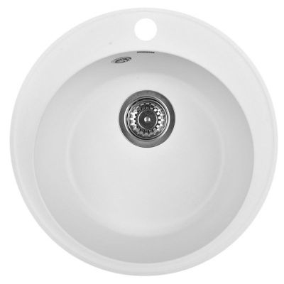 Мойка кухонная из мраморной крошки, white, Wisent WR510-28