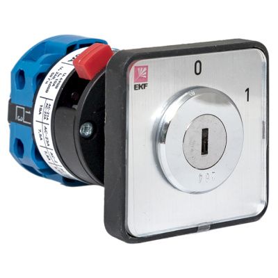 Переключатель кулачковый ПК-1-112 10А 2P «0-1» с ключом EKF PROxima pk-1-112-10