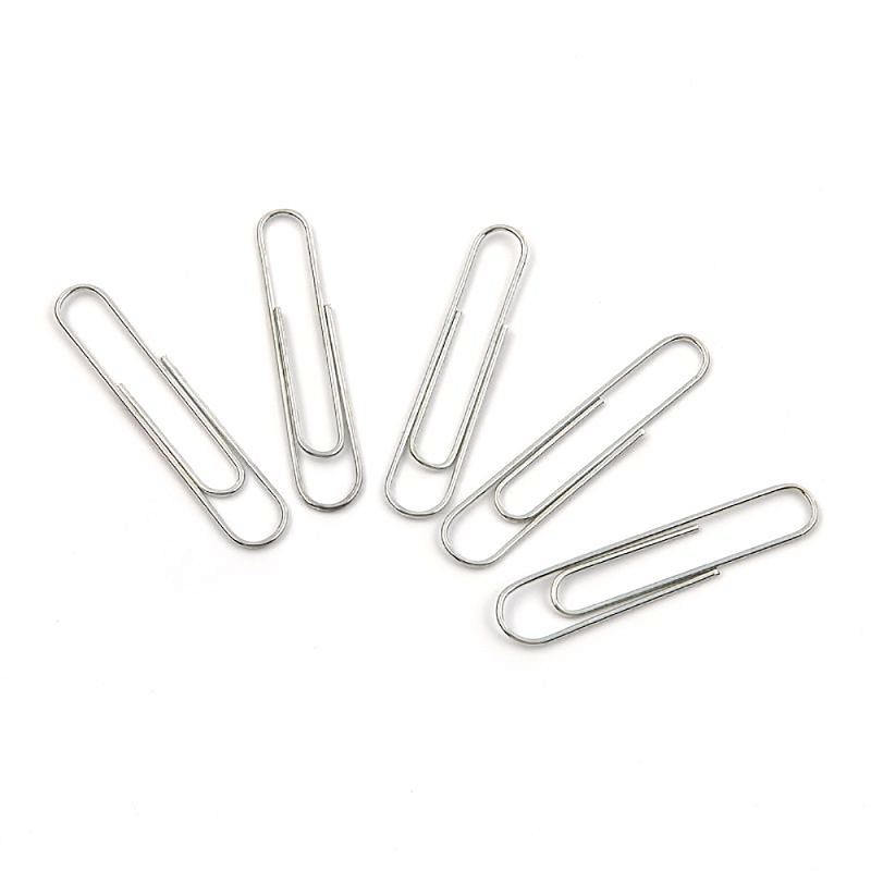 Скрепки "OF", 50 мм, 100 шт., серебристый