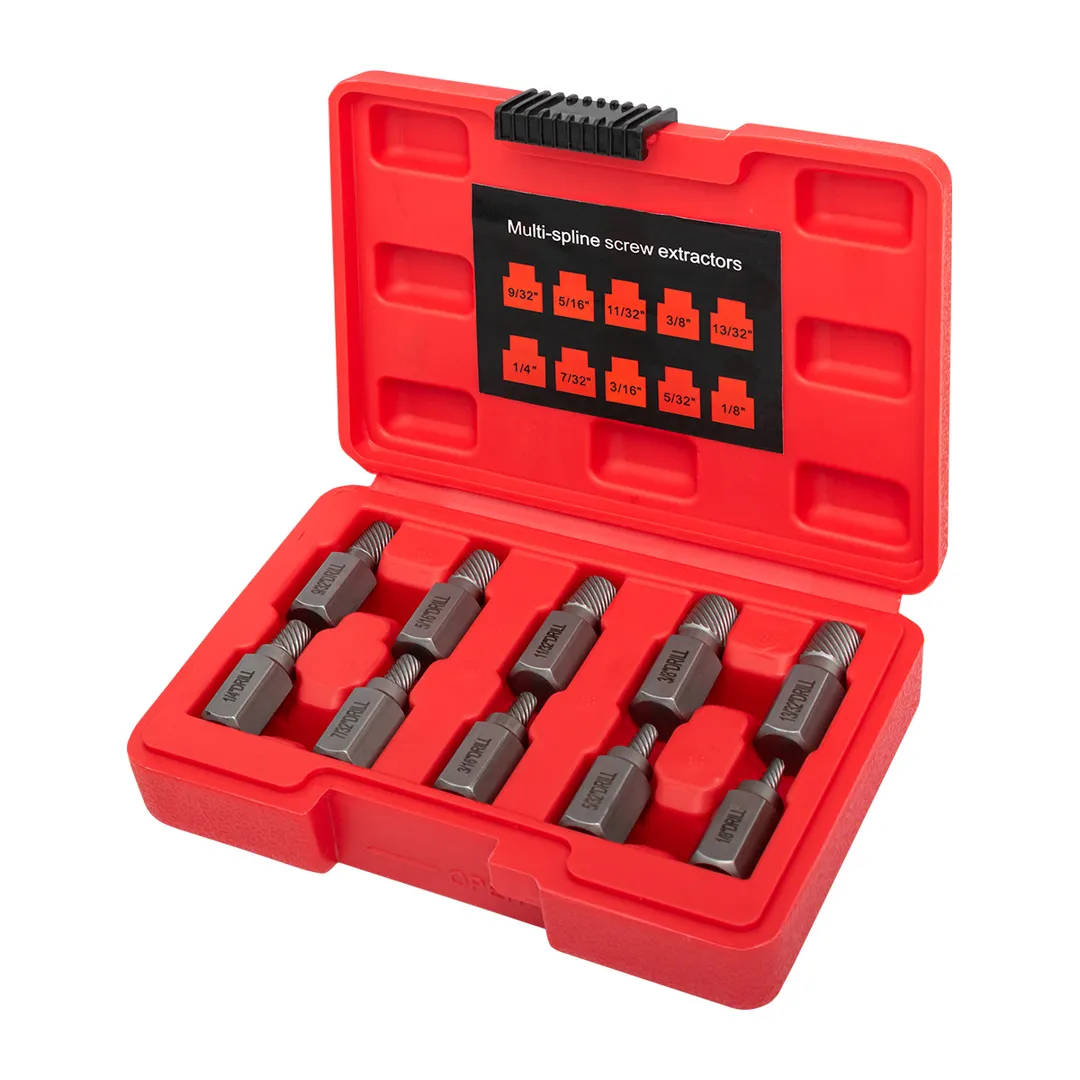 Набор головкок-экстракторов для извлечения поврежденных болтов/гаек 10 пр ILOforce IF-909U1