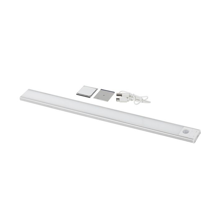 Светильник светодиодный Radiance, аккумуляторный, на движение, 2W, 400 мм, алюминий, AKS 115075