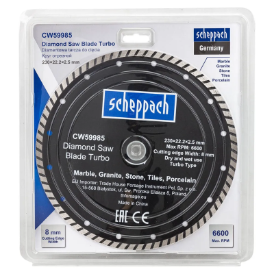 Круг отрезной 230х22,2х2,5 мм Scheppach Sch-CW59985