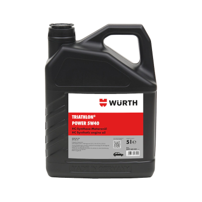Масло моторное TRIATHLON Power 5W-40, 5л WÜRTH 0897605402