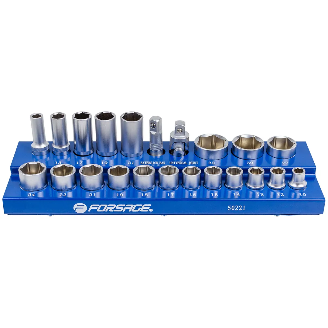 Набор головок 1/2'', 22 пр. 6-гр. 10-32 мм Forsage F-50221
