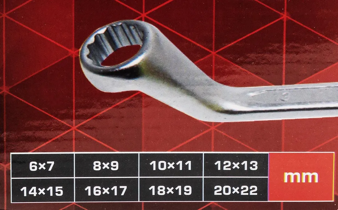 Набор накидных ключей, отогнутых на 75°, 6х7-20х22 мм 8 пр ForceKraft FK-5088P