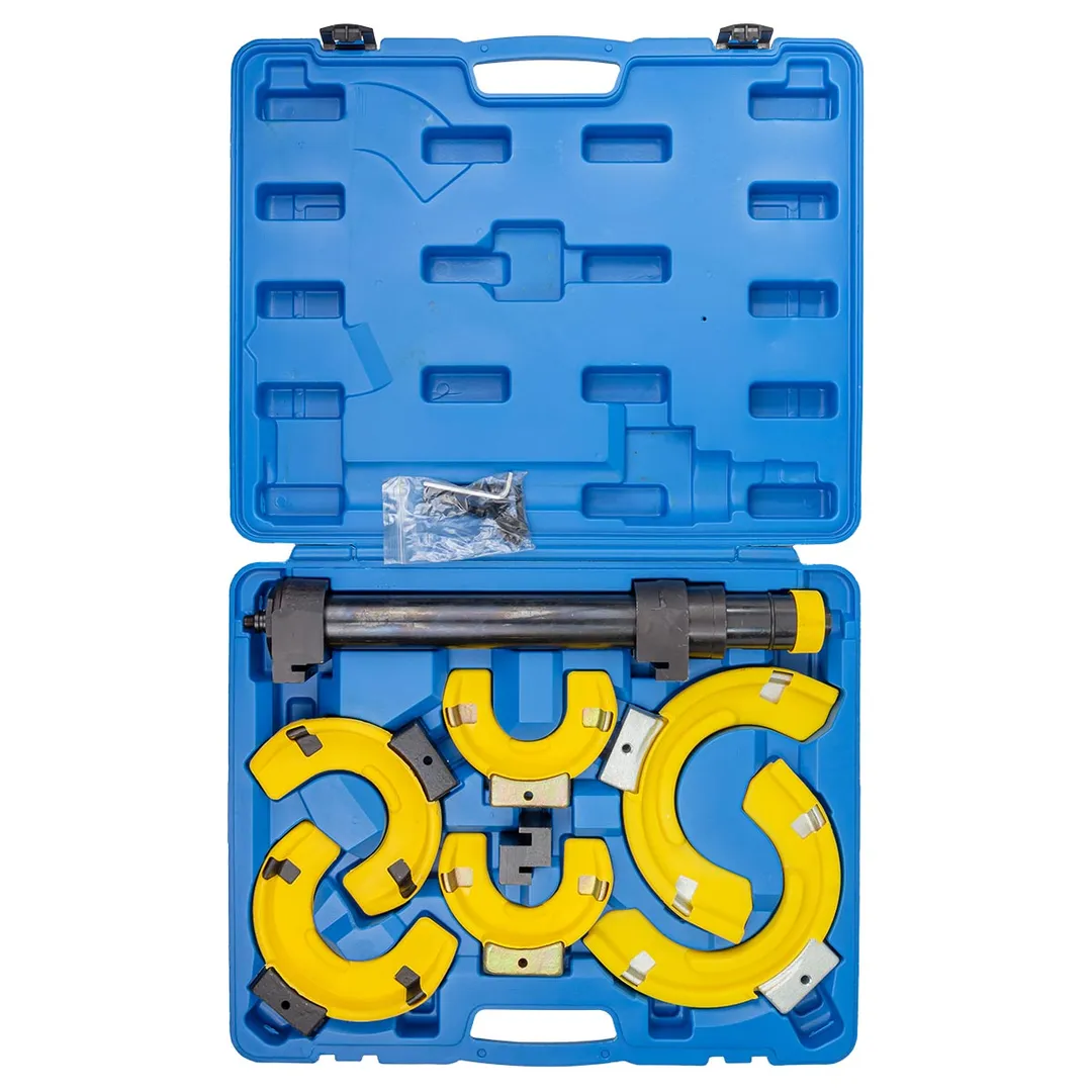 Стяжка пружин с 3 парами захватов и пластиковыми накладками 7 пр. RockForce RF-908T8