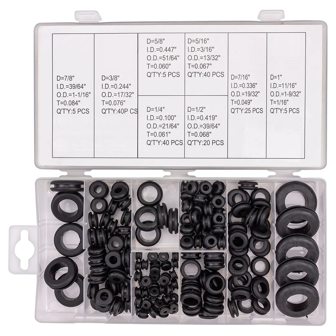 Набор уплотнительных колец, резиновые для прокладки проводов 180 пр Forsage F-785