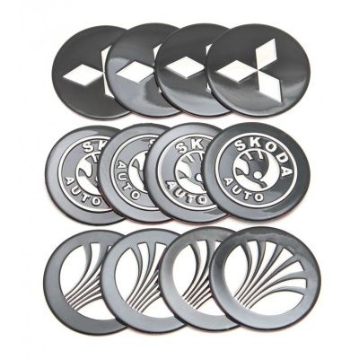 Наклейка на колпак 6см, LADA, к-т 4шт, KING LADA