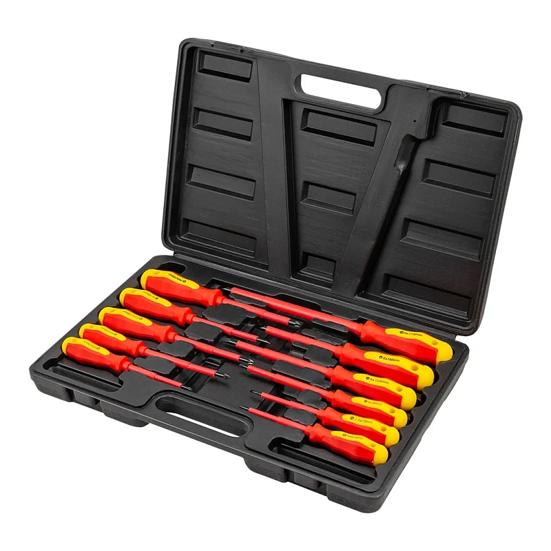 Набор диэлектрических отверток SL, PH, PZ 11 пр ForceKraft FK-20712